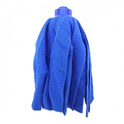Fregona Tiras Microfibra Azul 180 Gr.