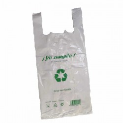 Bolsa Camiseta 42X53 Reutilizable G200 Yo Cumplo (1 Kg.) 70% Reciclada