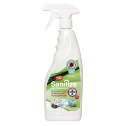 Zorka Sanitize con Bioalcohol – Limpiador desinfectante multisuperficies 750 Ml.