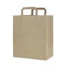 Bolsa Sos Kraft C/Asa Plana 26+14X32 Cms. (250 Unidades)