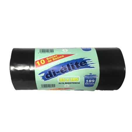 Bolsa Basura 85X105 Negra Dielite G130 (10 Und.)