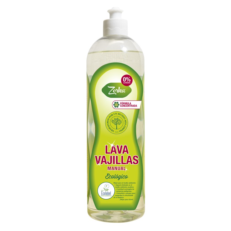 Lavavajillas Manual Ecológico Zorka 750 Ml.