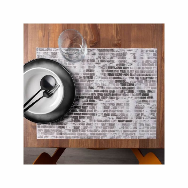 Mantel 30x40 Blocks Negro (1000 Unds.)