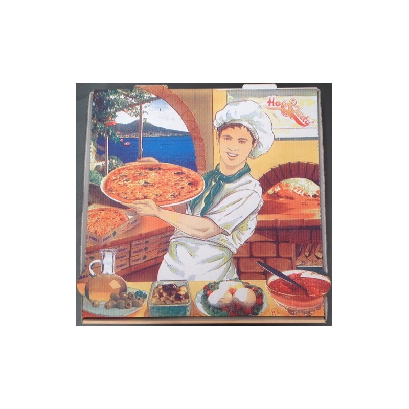 Caja Pizza Vesubio 33X33 Cms. (100 Unds.)